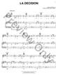 La Decision piano sheet music cover